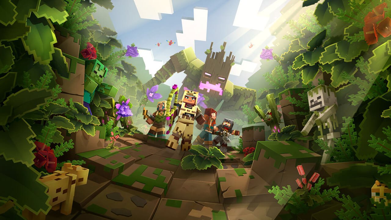 Primeiro DLC de Minecraft Dungeons vai te levar pra selva