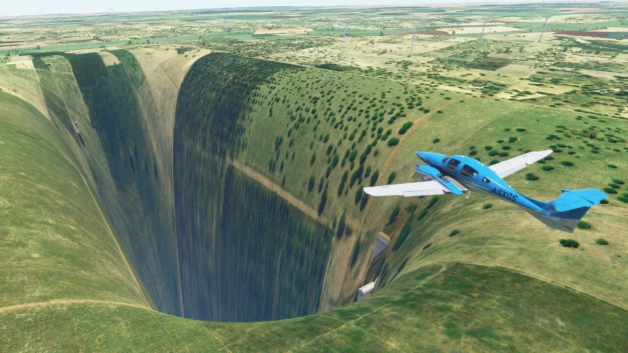 Acharam o fundo do poço no Brasil com Microsoft Flight Simulator