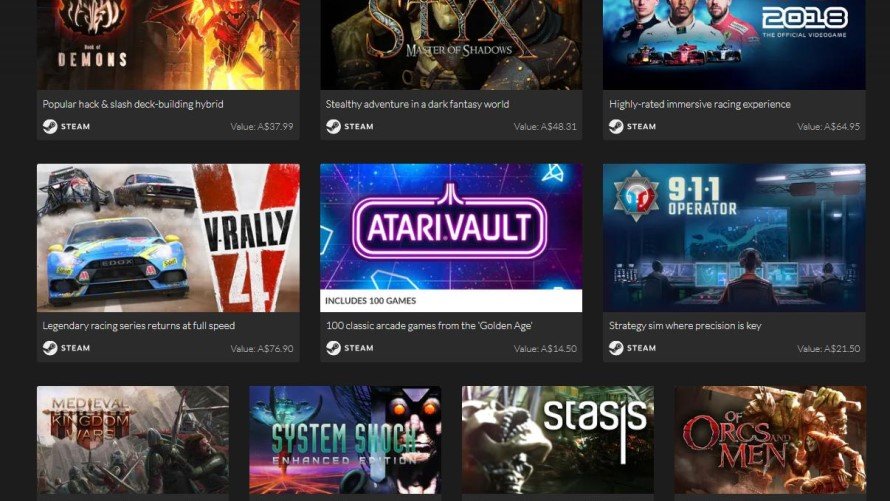 Valve permite que desenvolvedores criem bundles dentro da Steam
