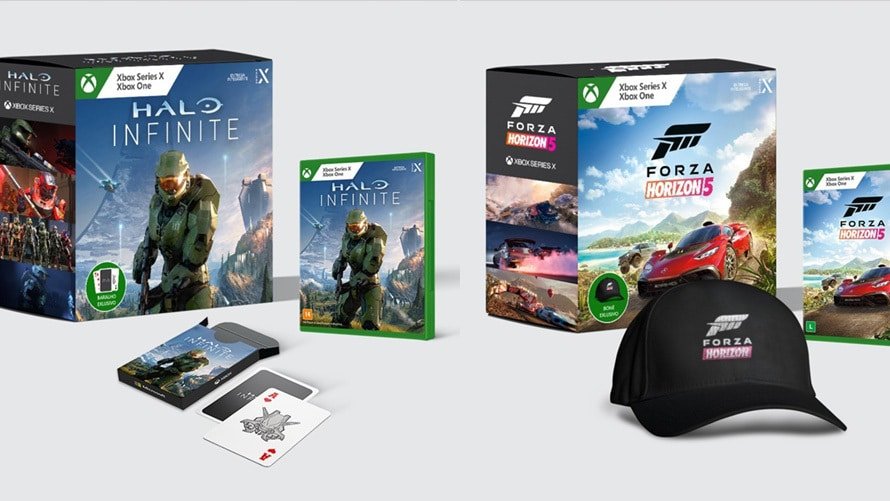 Halo Infinite e Forza Horizon 5 terão packs exclusivos no Brasil