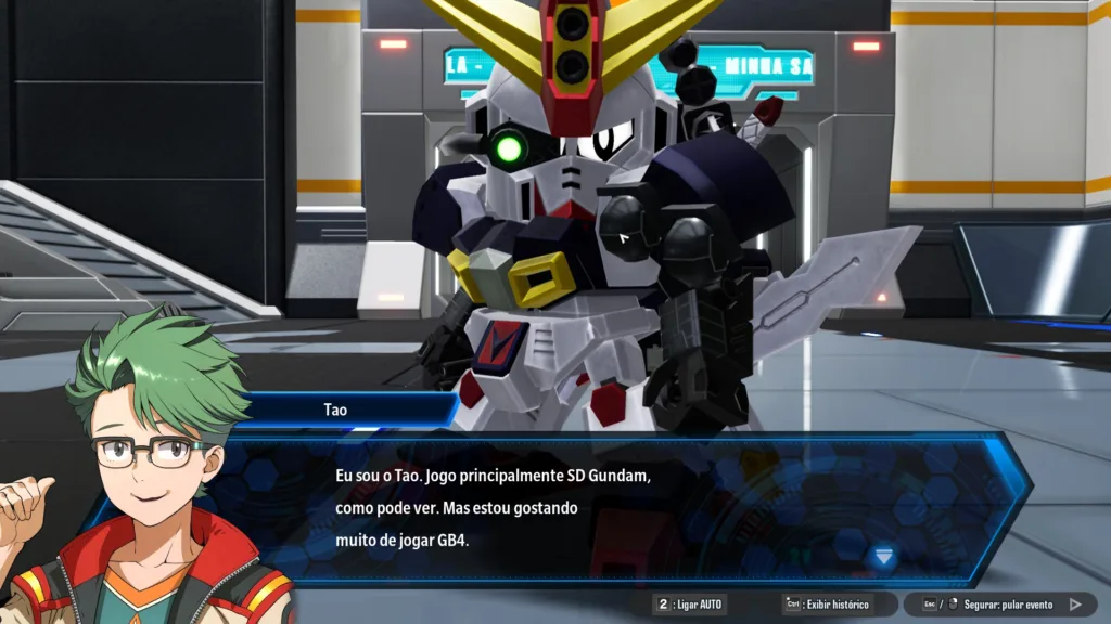 Imagem de Tao e seu SD Custom em Gundam Breaker 4